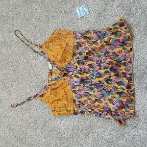 NWT Free People Colourful Camisole Top Size XS